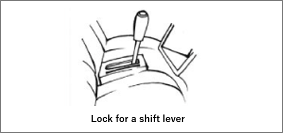 lock for a shift lever